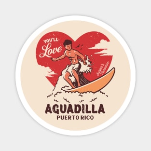 Vintage Surfing You'll Love Aguadilla, Puerto Rico // Retro Surfer's Paradise Magnet